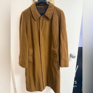 Burberry Men’s Cashmere Top Coat Overcoat Sz L Large US 42 - 44